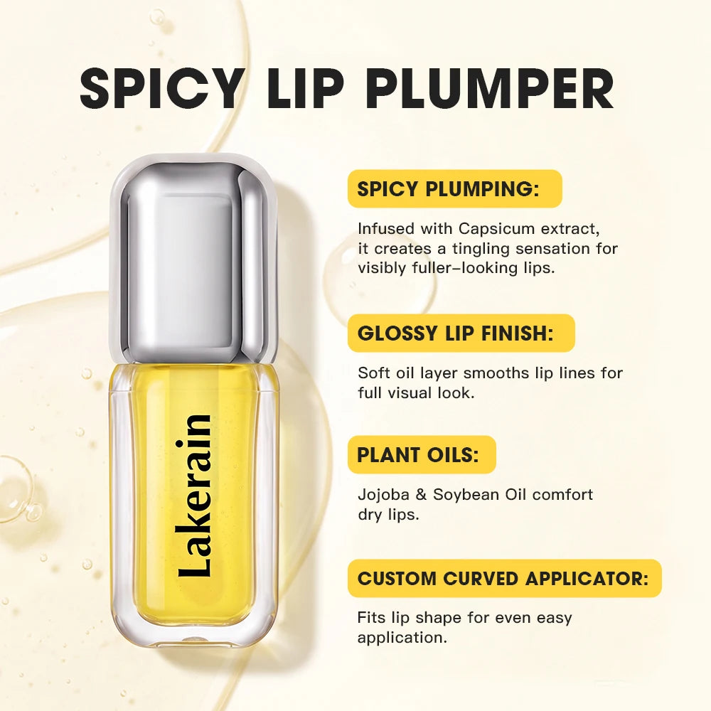Daily Makeup Routine Spicy Lip Plumper Serum for Fuller Lips Enhancement - 9