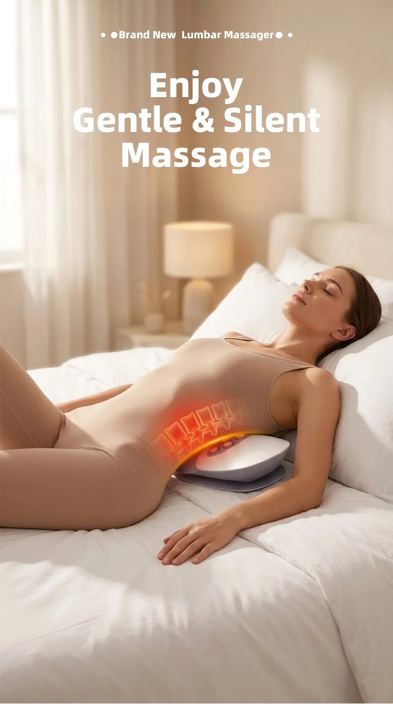 At Home Back Pain Electric Lumbar Traction Device and Waist Massager