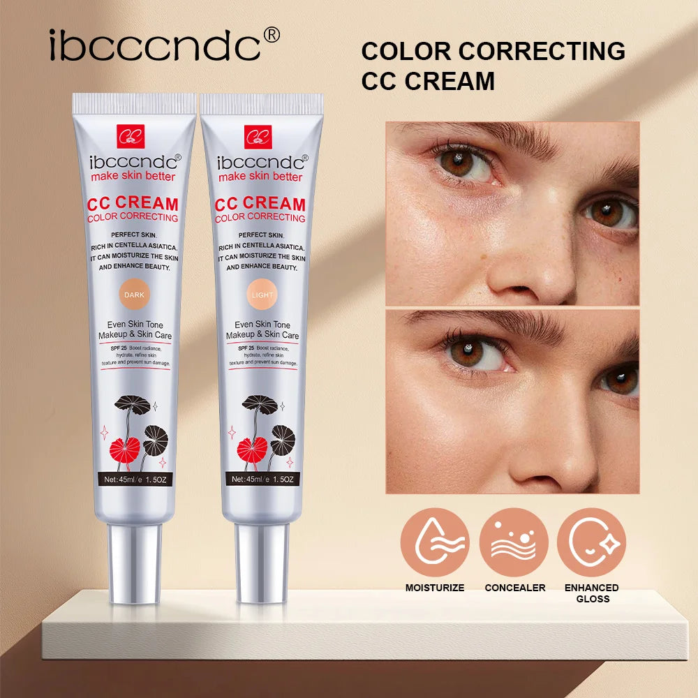 Daily Makeup Routine Color Correcting CC Cream Natural Luminous Finish