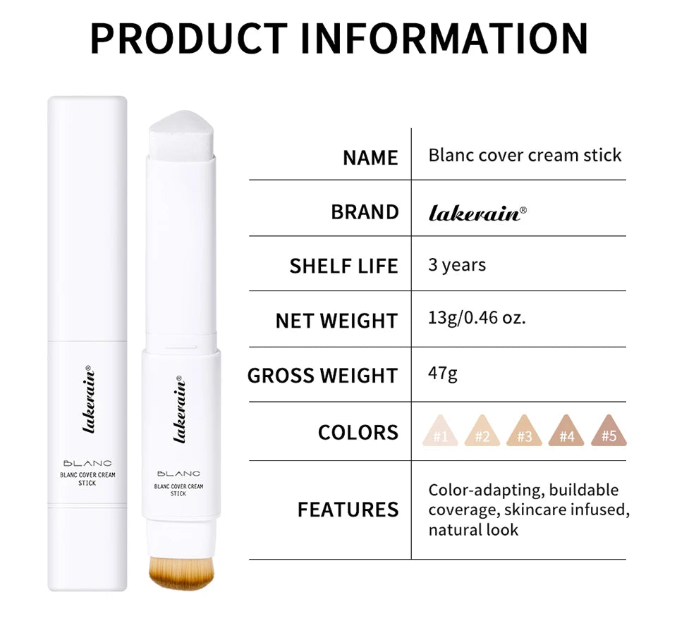 Daily Makeup Routine Dual Ended Color Changing Foundation Stick Smoothly - 18
