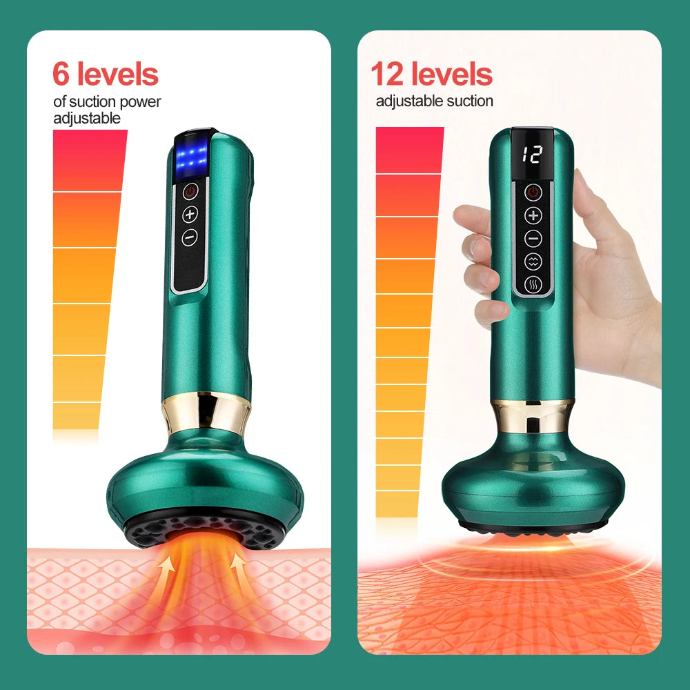 Home relaxation electric cupping massager for soothing body muscle ache