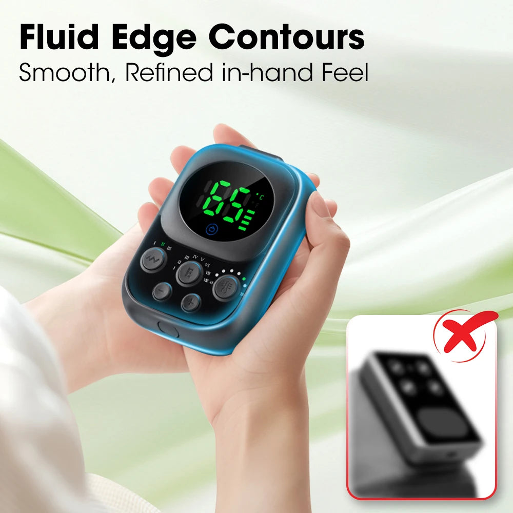 At home cordless shoulder heating massager with app control and vibration