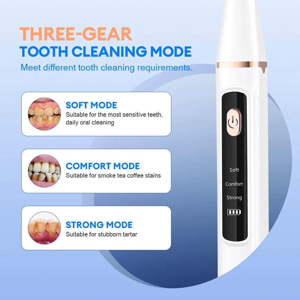 Bathroom Dental Scaler Electric Tooth Cleaner for Tartar Plaque Removal
