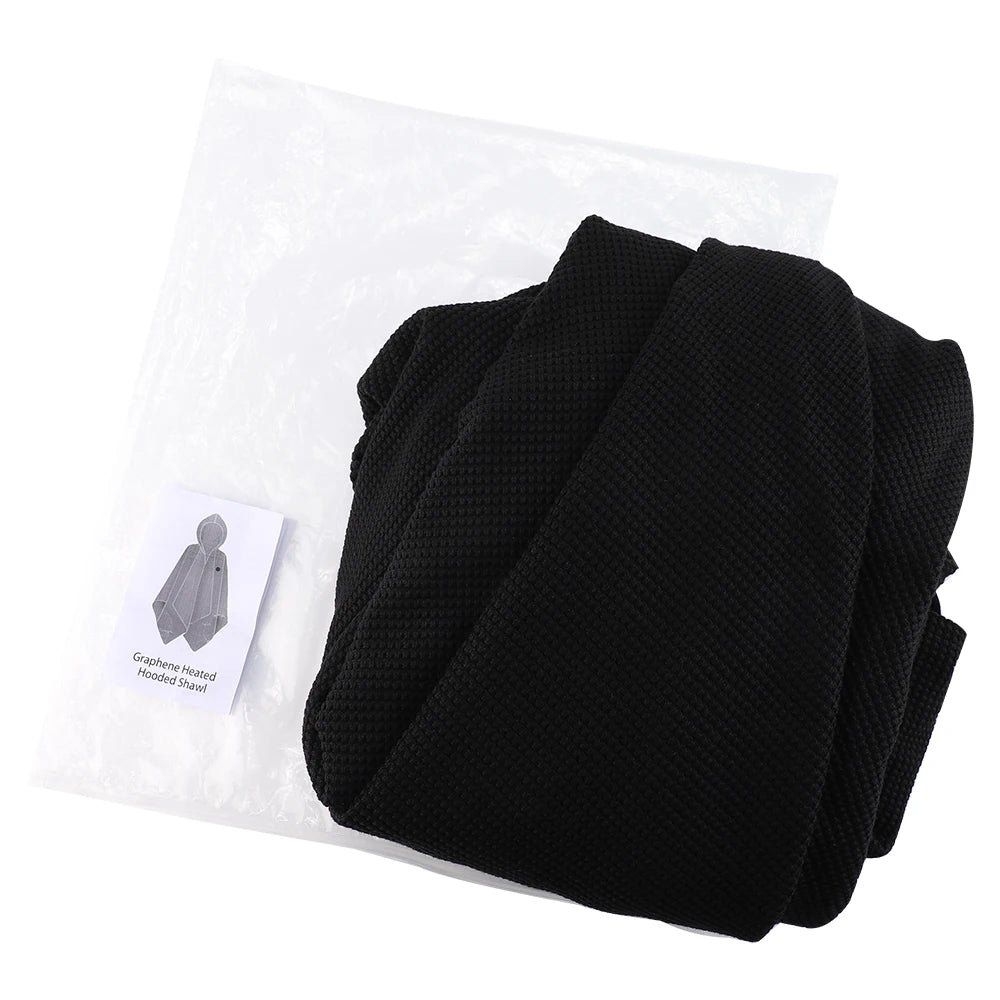 Winter Office Heated Shawl Blanket with Hood and Three Temperature Levels