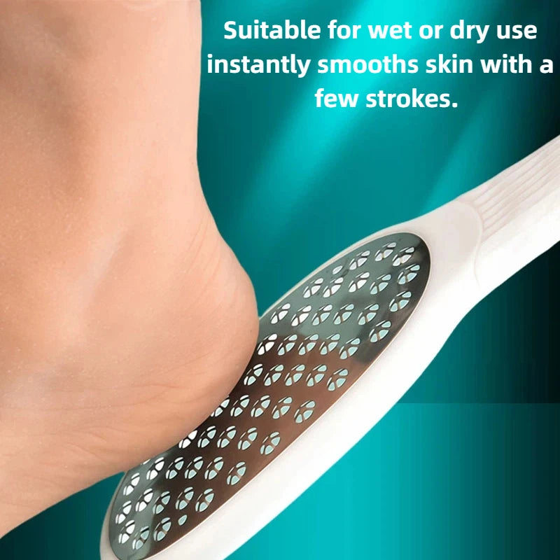 home pedicure care stainless steel foot file for cracked heels removal
