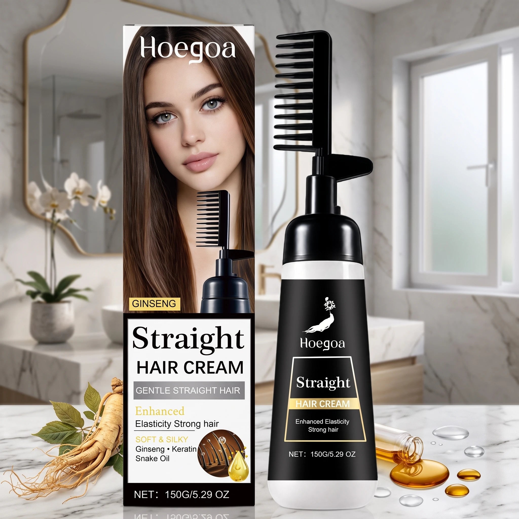 At Home Hair Straightening Cream For Frizzy Hair - 3
