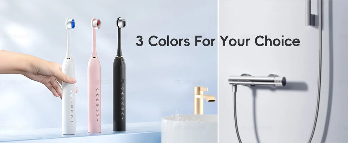 Bathroom oral care water flosser and electric toothbrush combo set