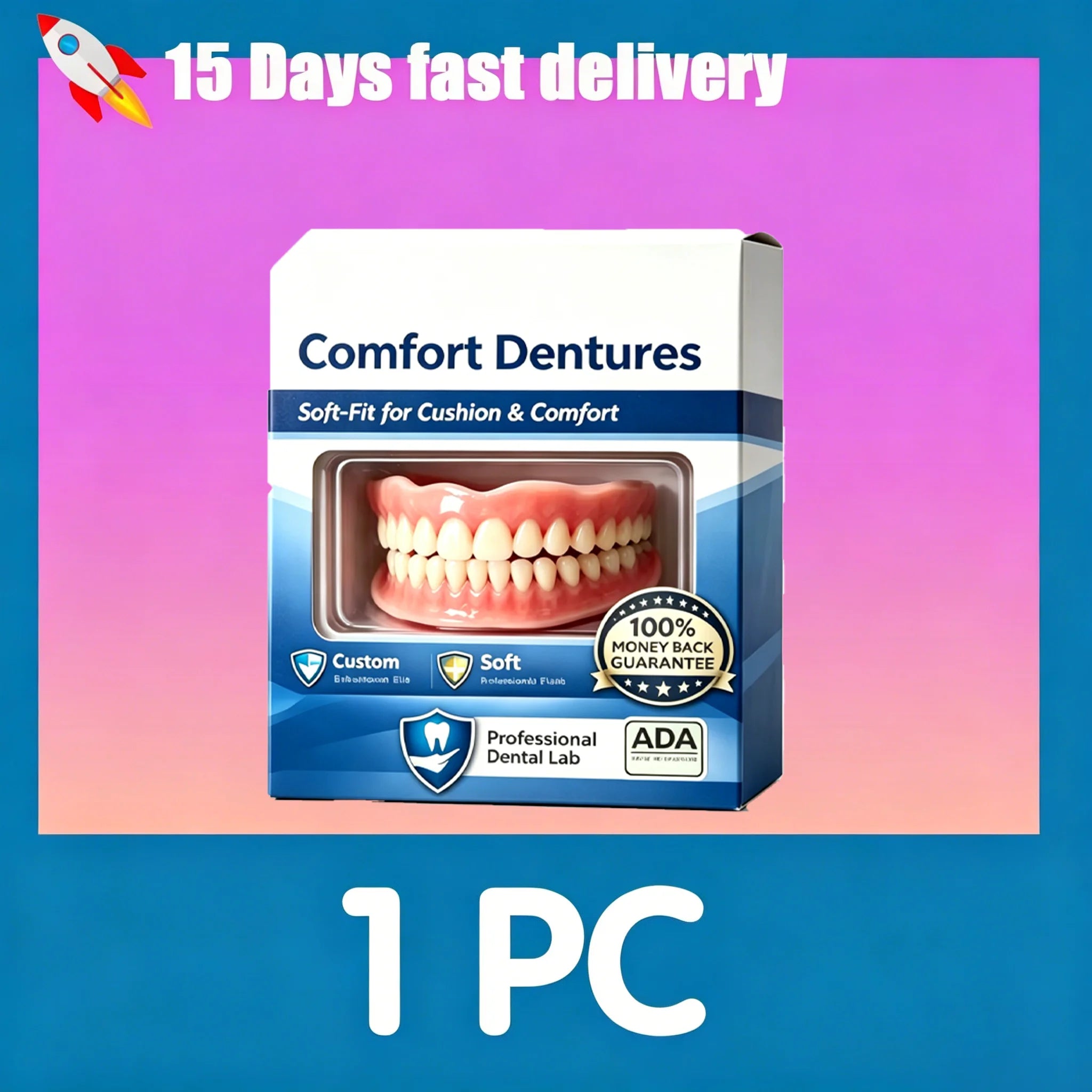 Daily Smile Snap-On Dentures for Instant Comfort and Natural Look - 9