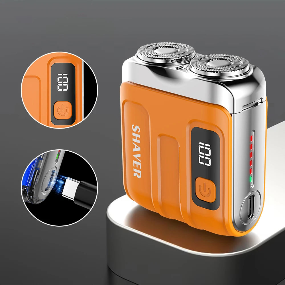 Travel Electric Smart Shaver with Dual Blade and Digital Display - 1