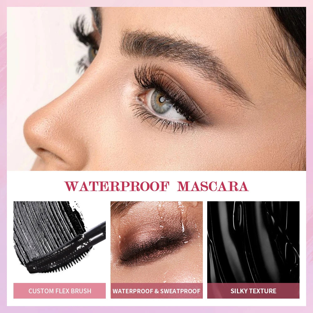 Daily Makeup Waterproof Lengthening Mascara For Long-Wearing Eye Lashes