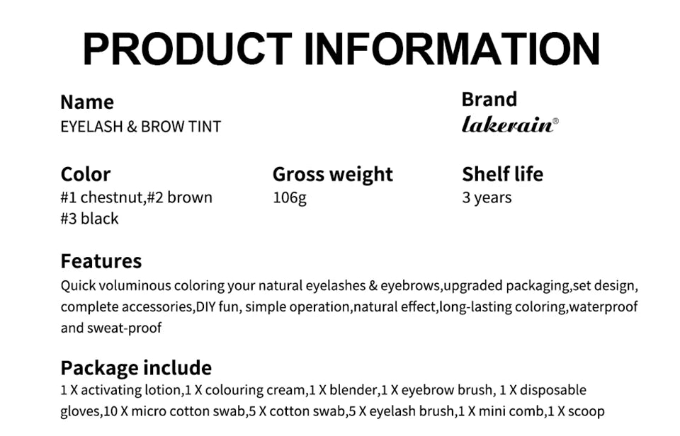Daily Makeup Eyelash And Brow Tint Kit For Natural Bushy Look - 16