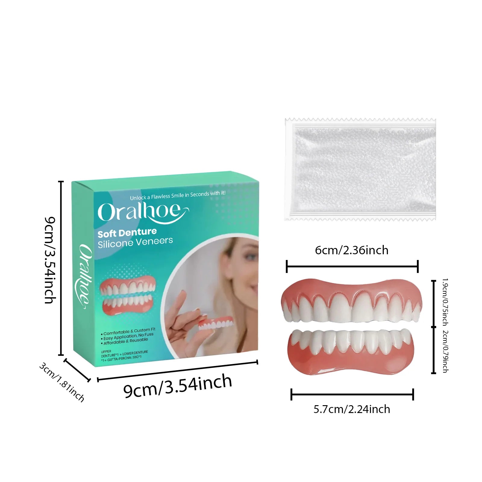 Daily Smile Recovery Silicone Dentures Set for Natural Look and Fit - 6