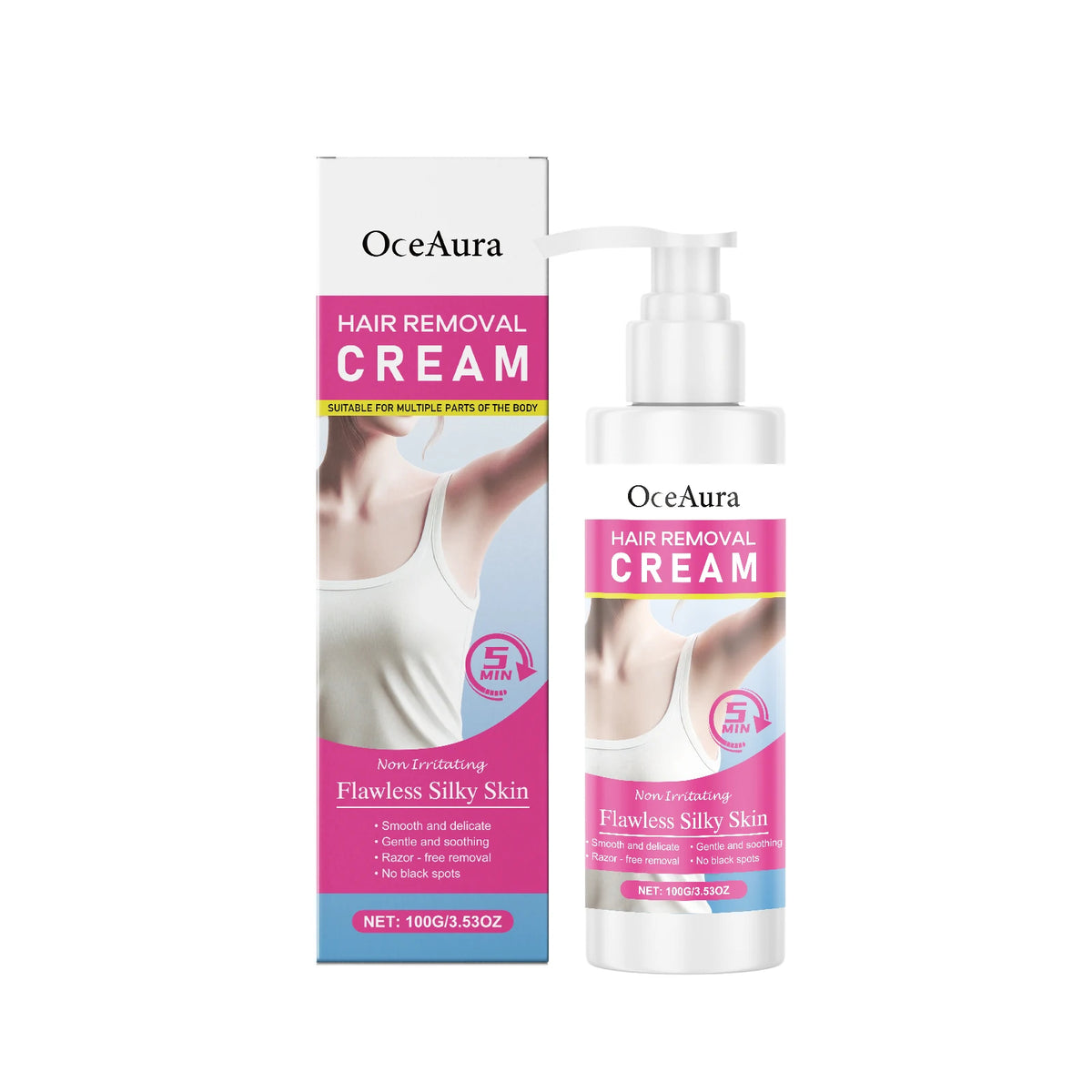 Smooth Skin Hair Removal Cream for Painless and Easy Body Grooming