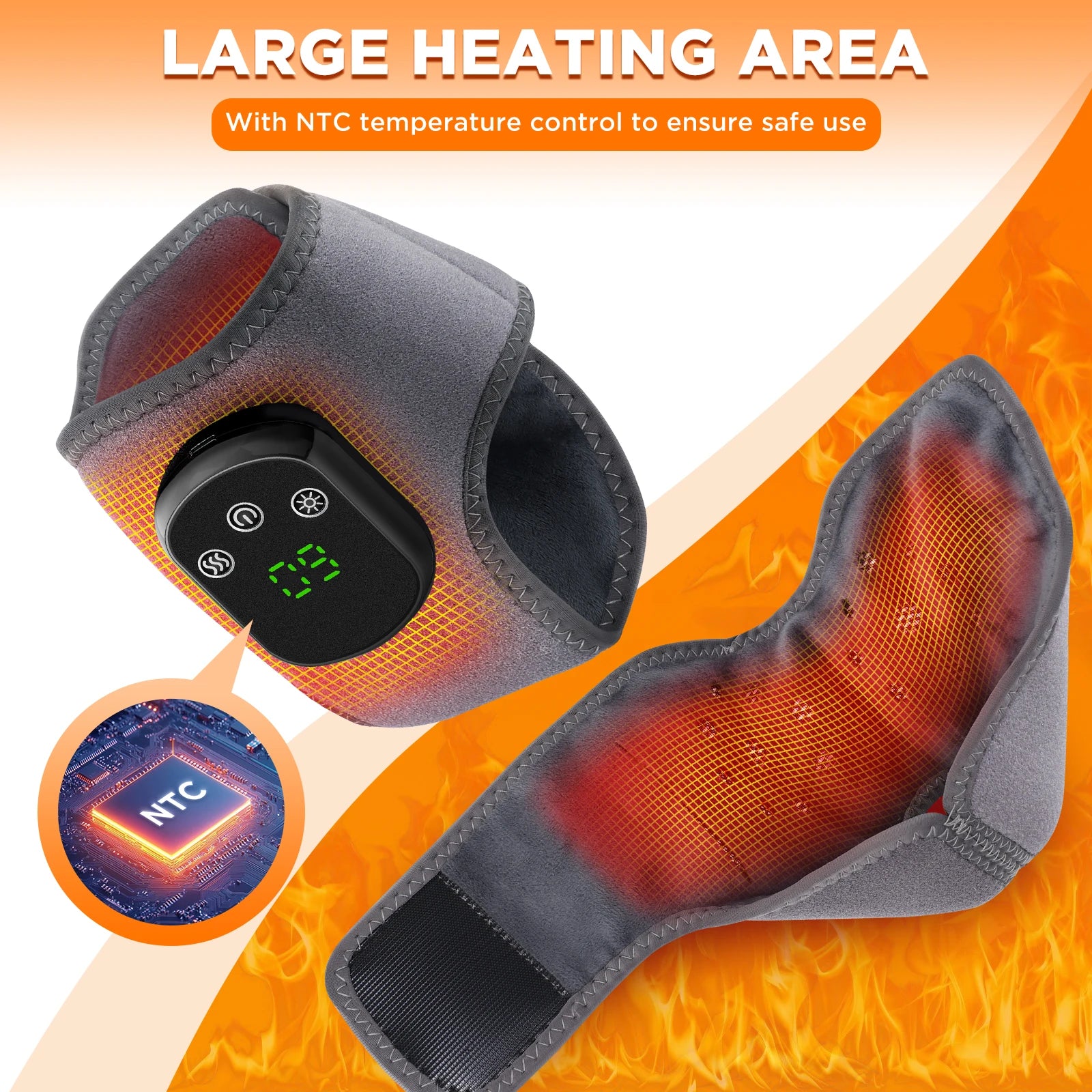 Relaxing at home heated ankle massager with soothing warmth - 10