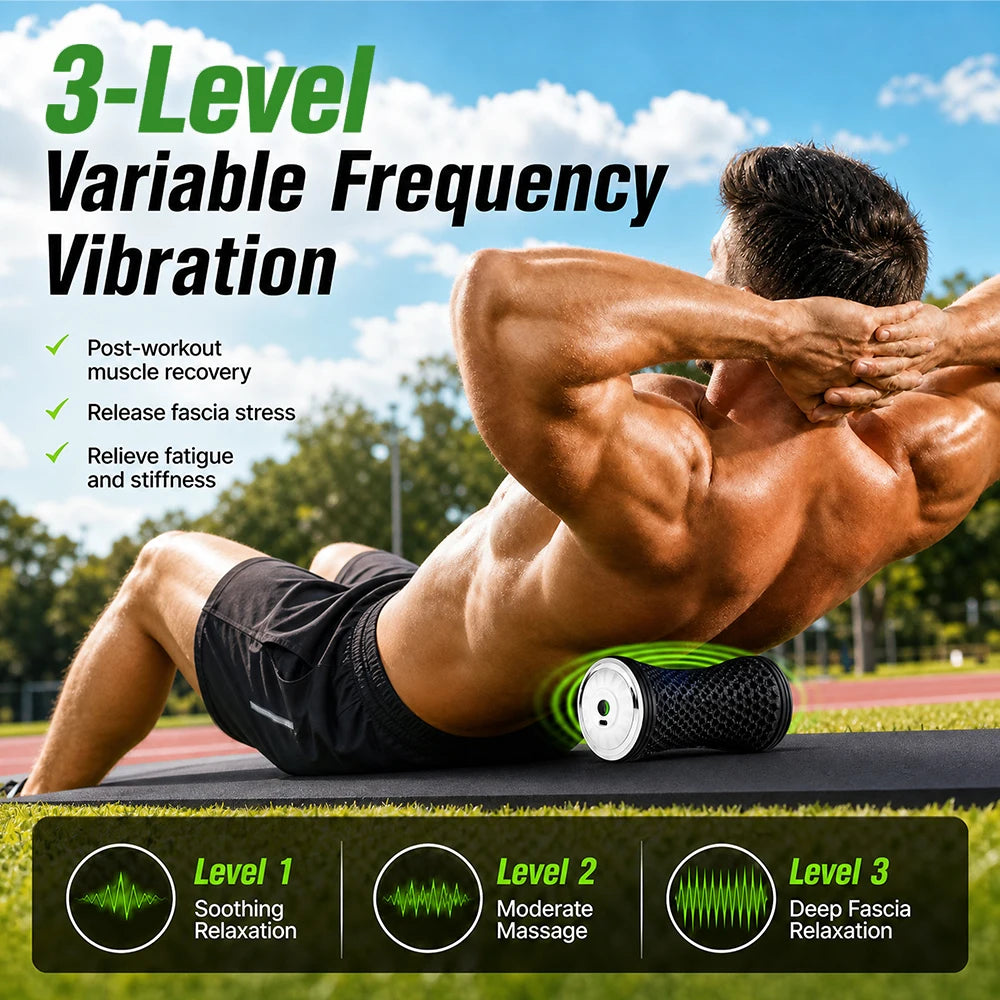 Post Workout Electric Massage Roller for Deep Muscle Relaxation