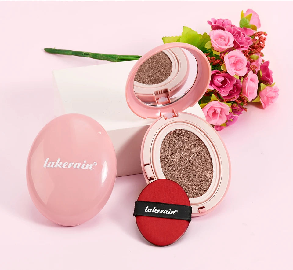 Korean makeup Super Fit Cushion Foundation with waterproof cover.