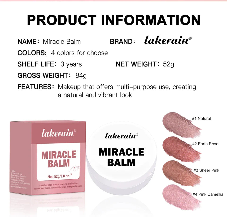 Daily Makeup Miracle Balm Multi Purpose Cream Blush And Lipstick Tint - 17