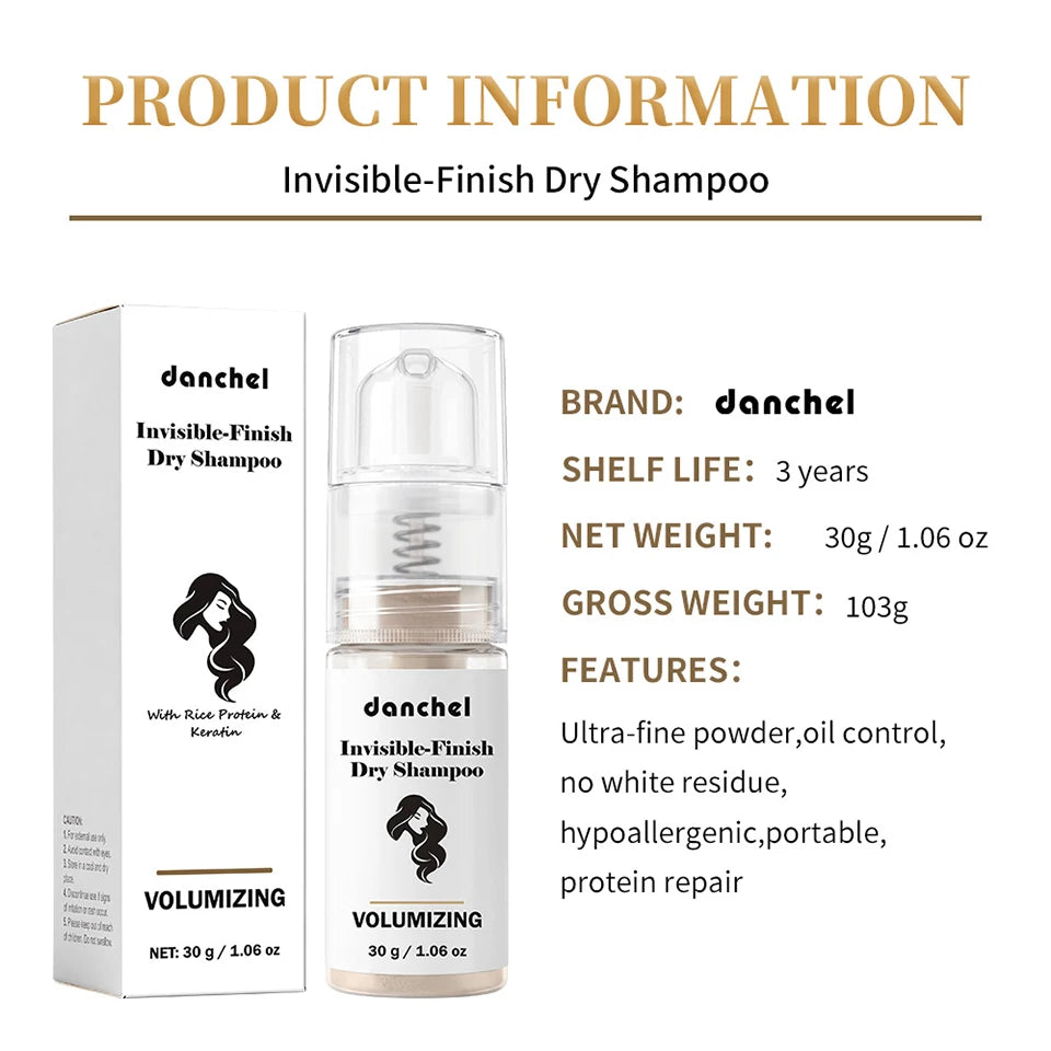 Travel Dry Shampoo Powder for Instant Oil Absorbing and Fresh Hair Volume - 14