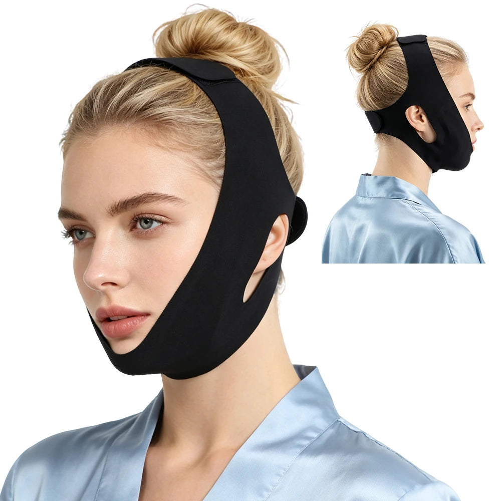 Home Skincare Face Wrap Band Hot and Cold Compress for Chin and Jaw - 19
