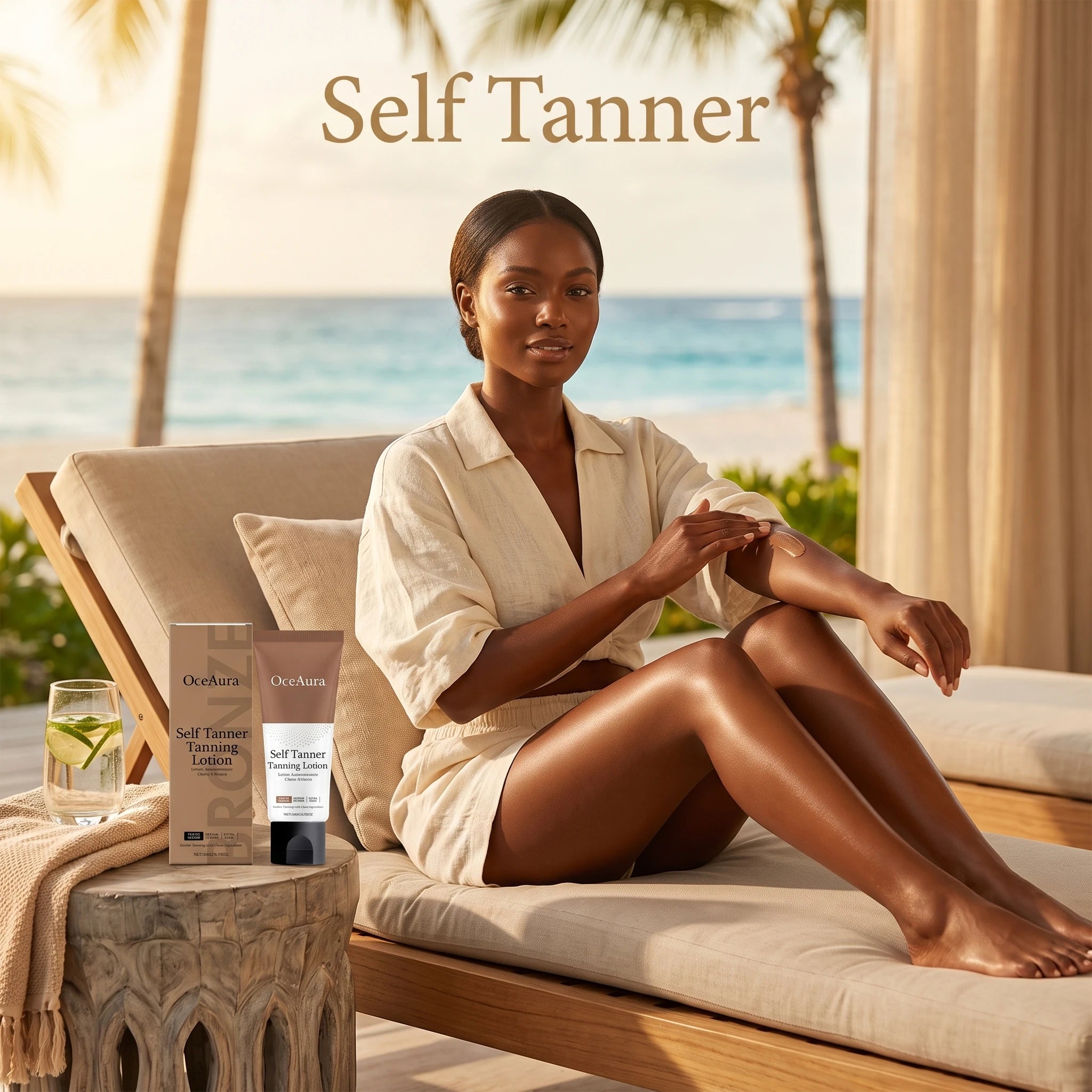 Beach Day Self Tanning Lotion Natural Bronze Glow For Full Body - 5