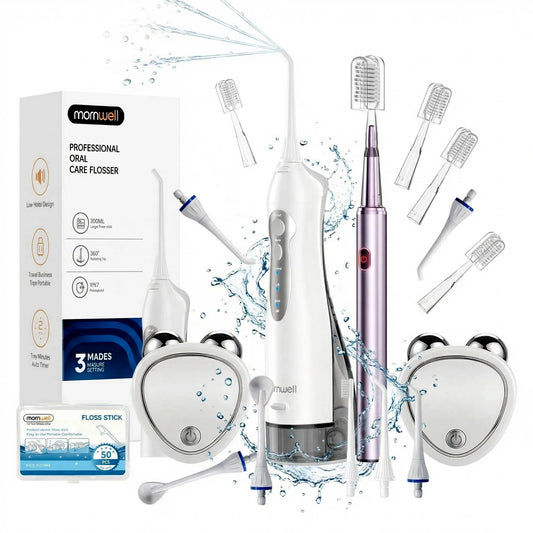 Bathroom Oral Care Kit Water Flosser and Electric Toothbrush Set