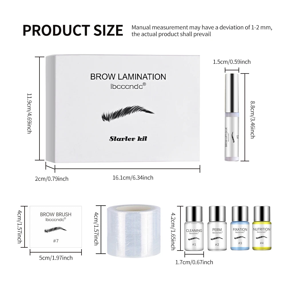 Professional Brow Lamination Kit for At Home Eyebrow Shaping and Perming