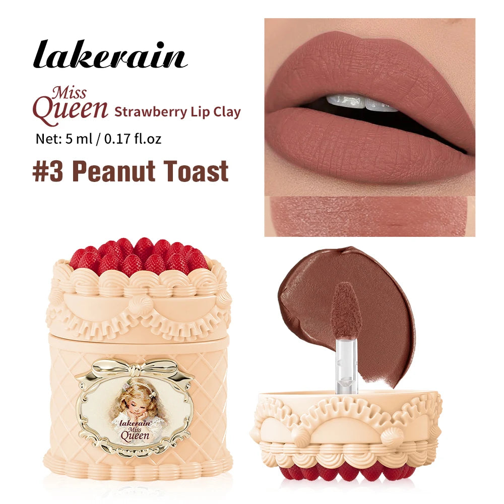 Daily Makeup Strawberry Cake Lip Mud Long Lasting Velvet Lip Cream