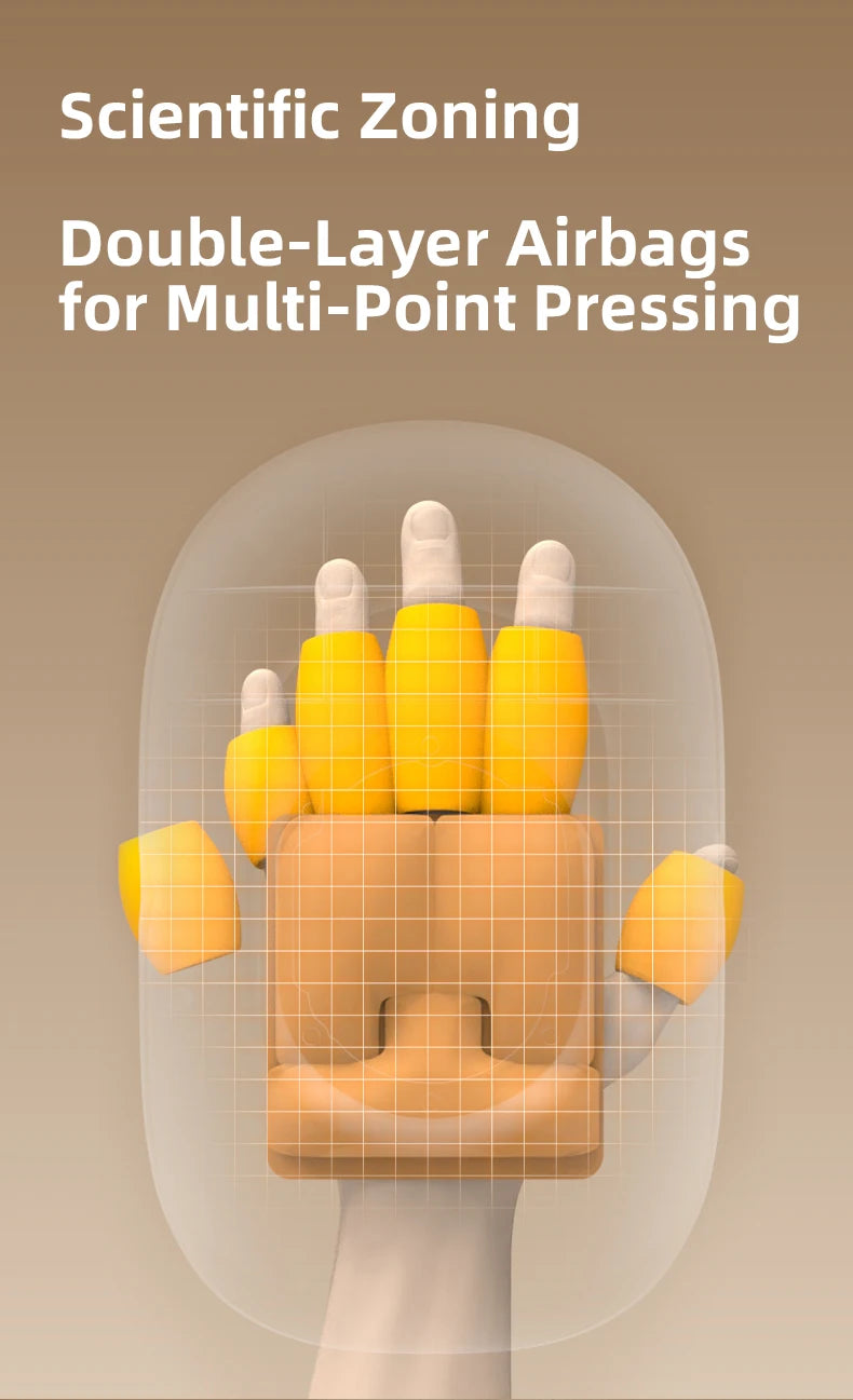 At Home Hand Massager Machine for Deep Palm Kneading and Finger Stretching