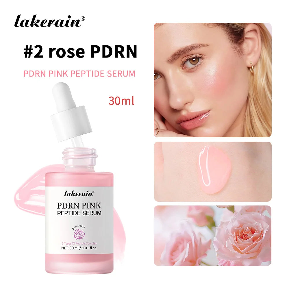 Korean Skincare PDRN Pink Peptide Serum for Radiant Glowing Skin