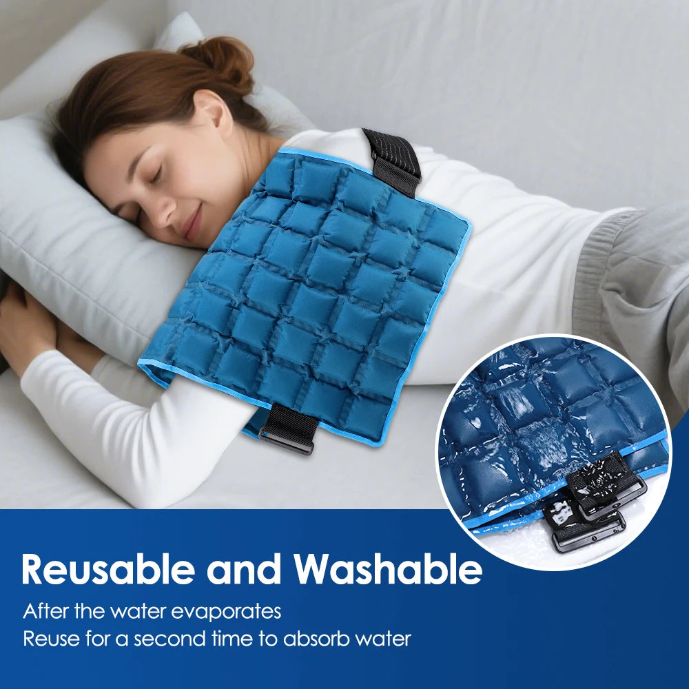 At Home Muscle Relief Reusable Hot and Cold Therapy Ice Pack Wrap - 9