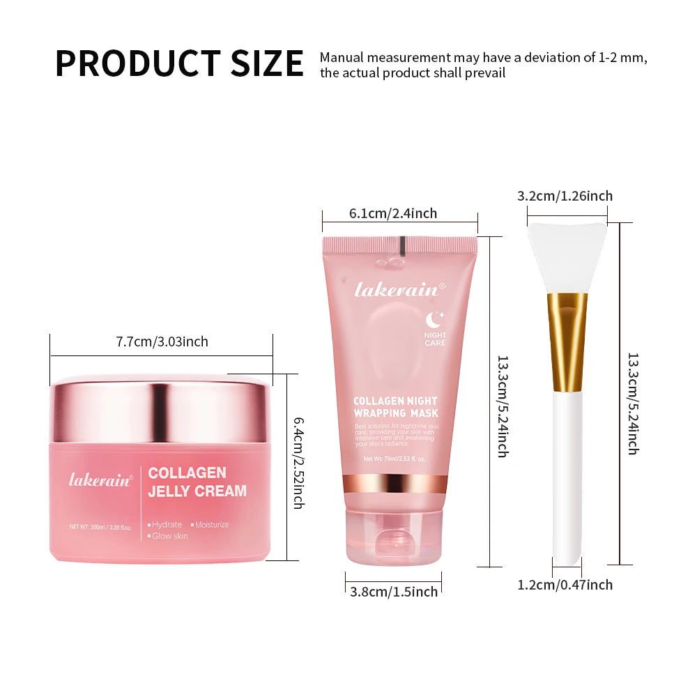 Overnight Skincare Collagen Night Wrapping Peel Off Face Mask - 12