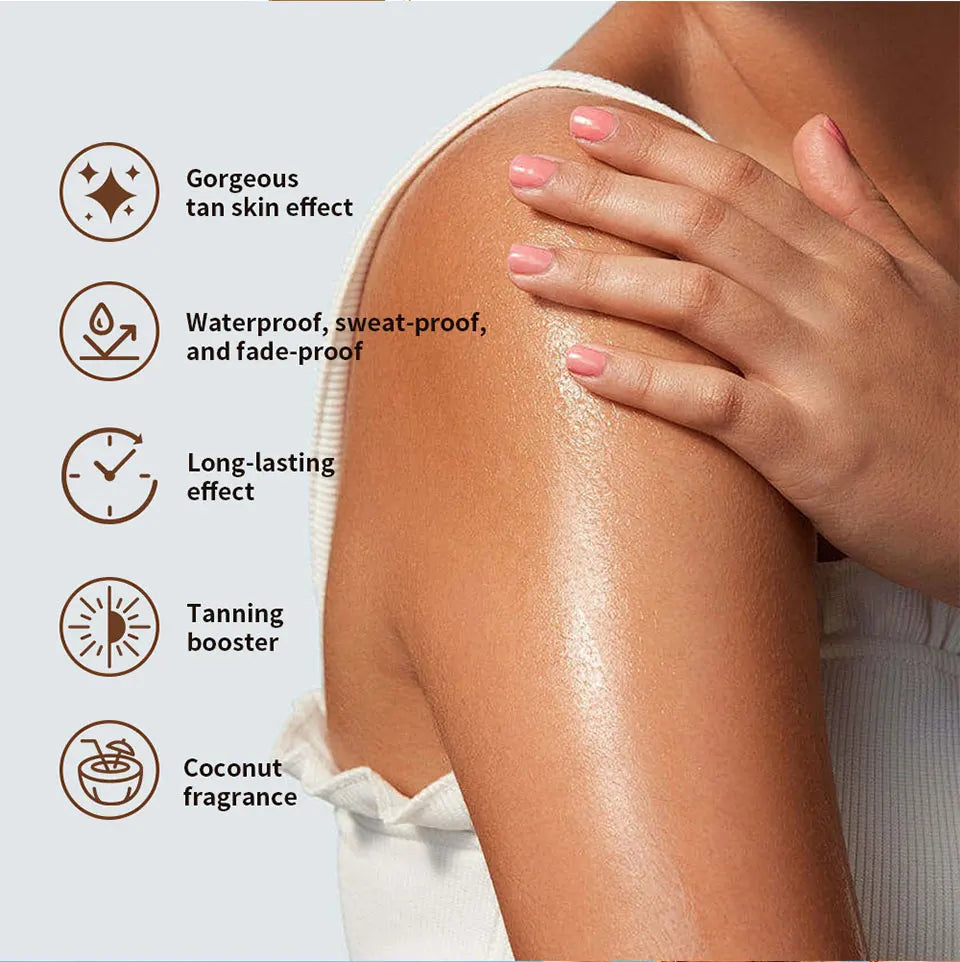 Beach days and sunny getaways self tanning lotion for a gorgeous bronze glow