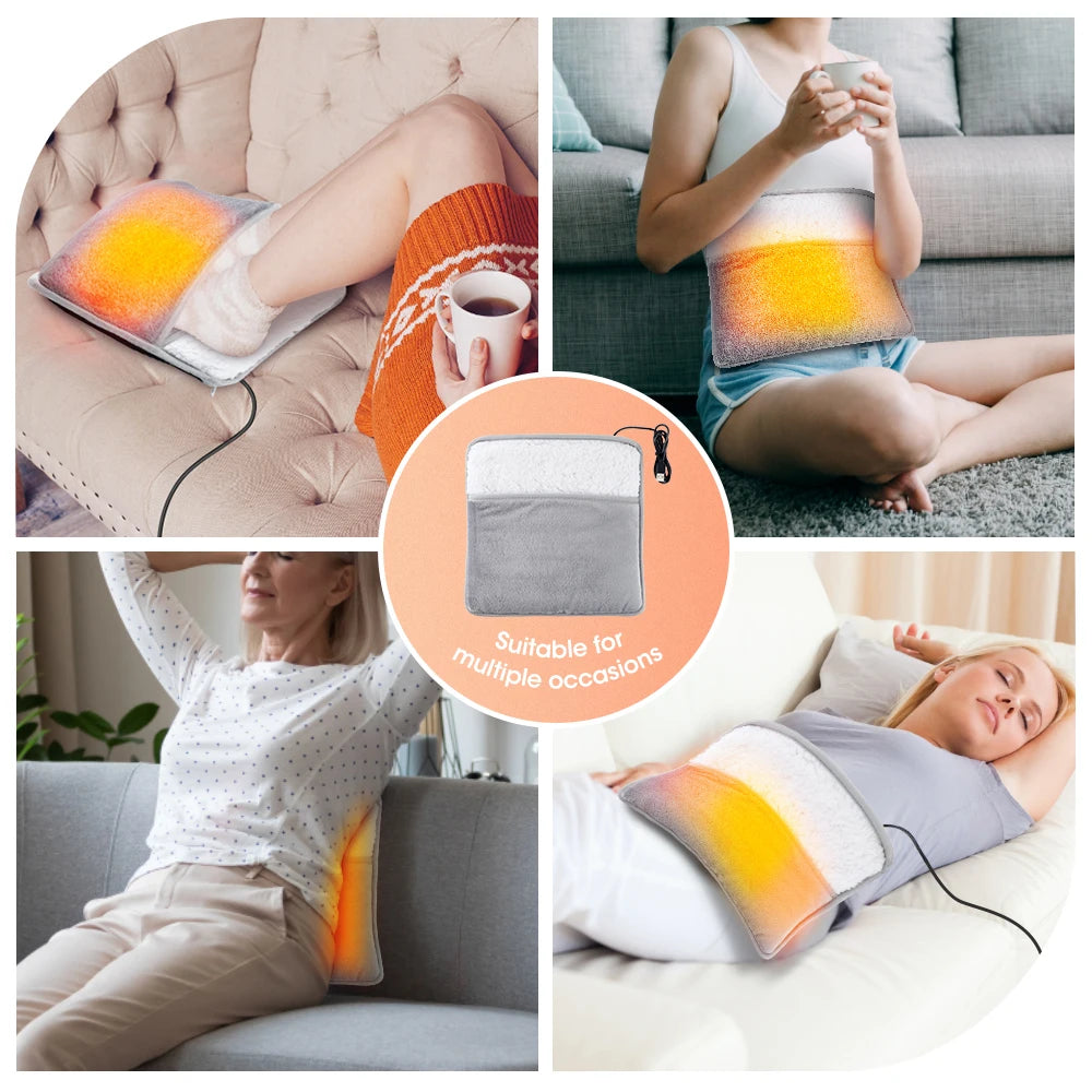 Office Desk Foot Warmer Electric Heating Pad with Nine Heat Settings - 24