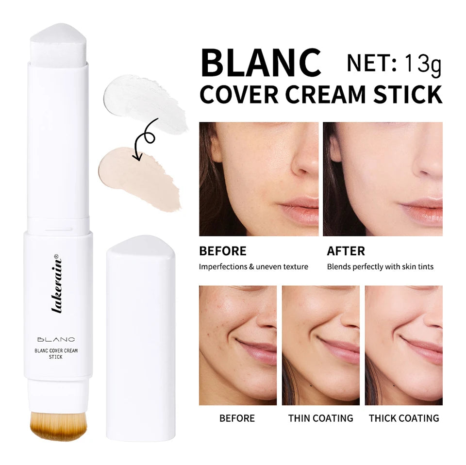 Daily Makeup Routine Dual Ended Color Changing Foundation Stick Smoothly - 11