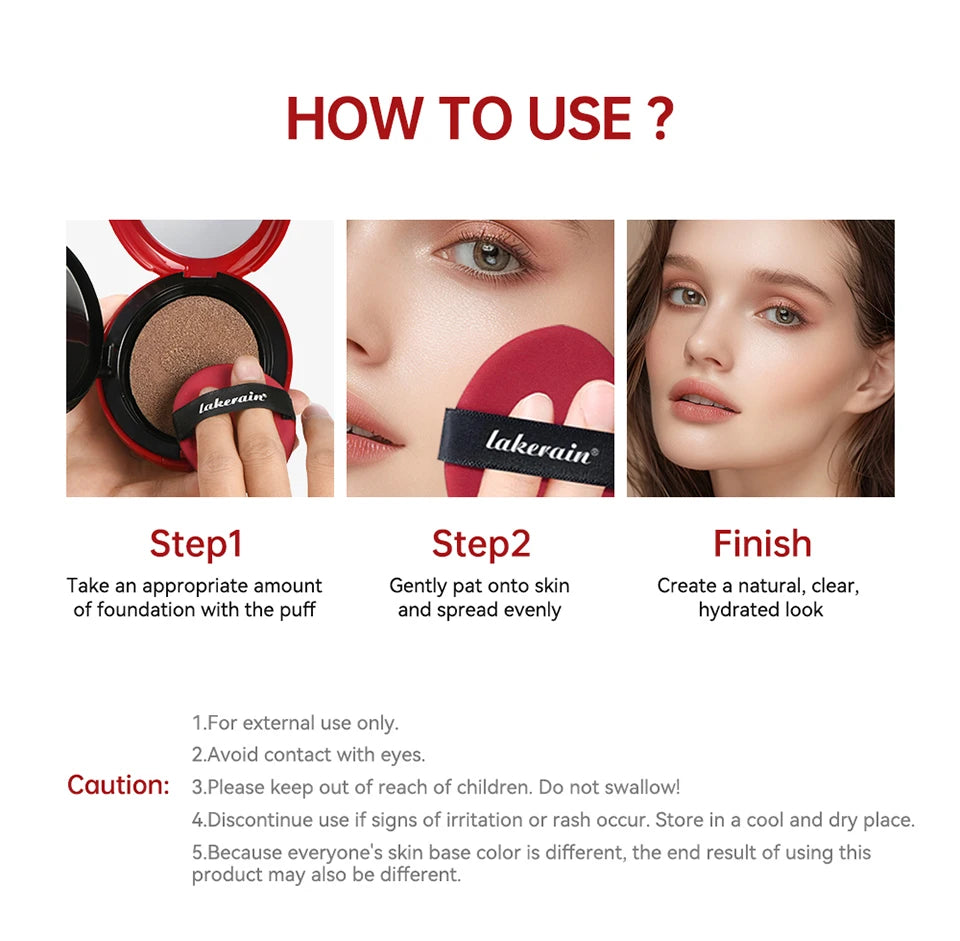Korean makeup Super Fit Cushion Foundation with waterproof cover. - 14