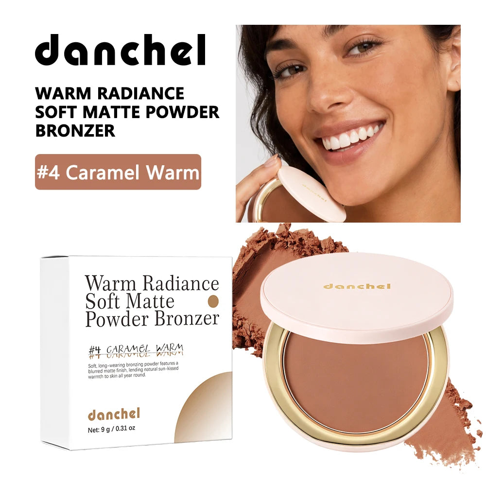 Daily Makeup Pressed Bronzer Powder for Natural Matte and Sculpted Look - 19