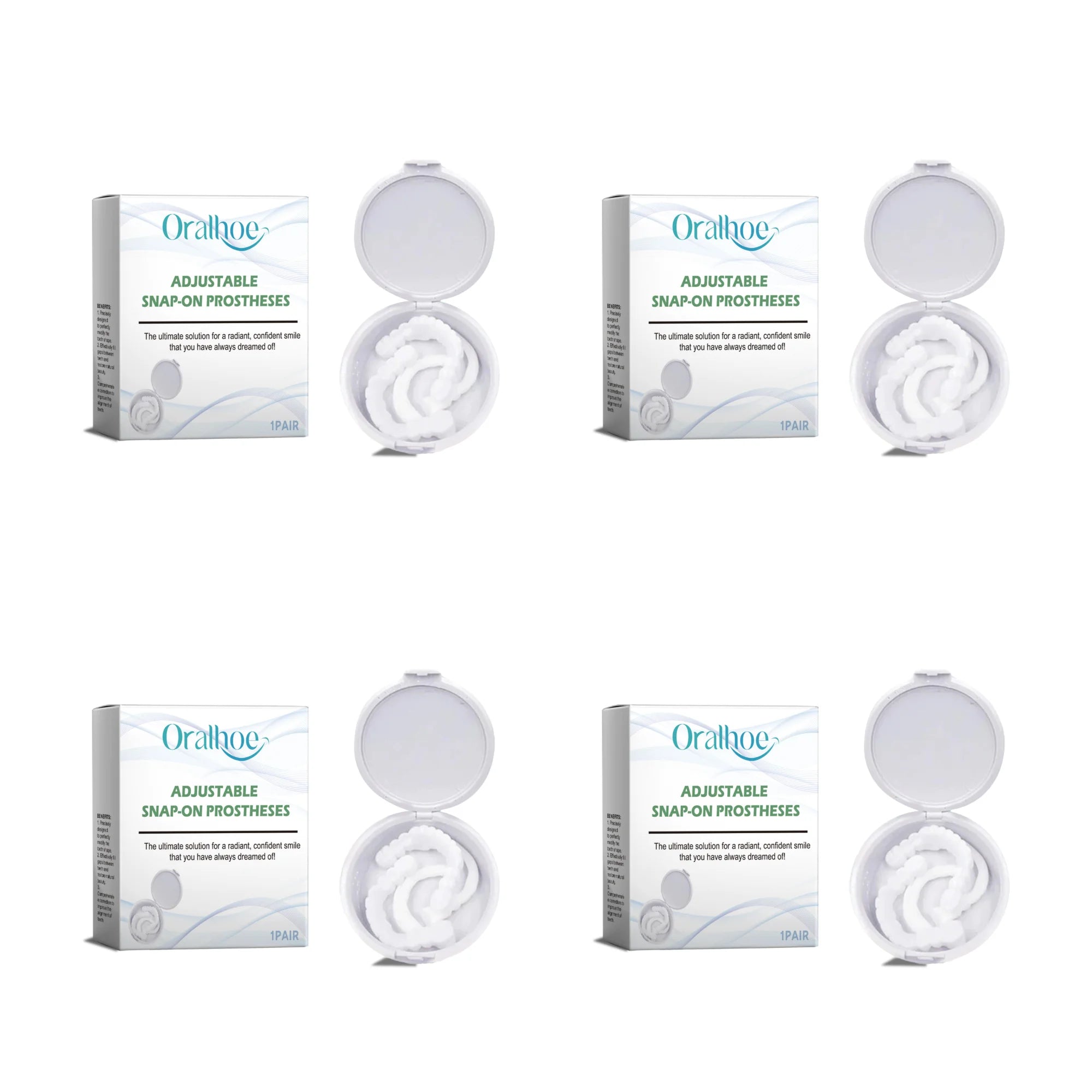 Smile Makeover Snap On Dentures for Gaps And Stains - 13