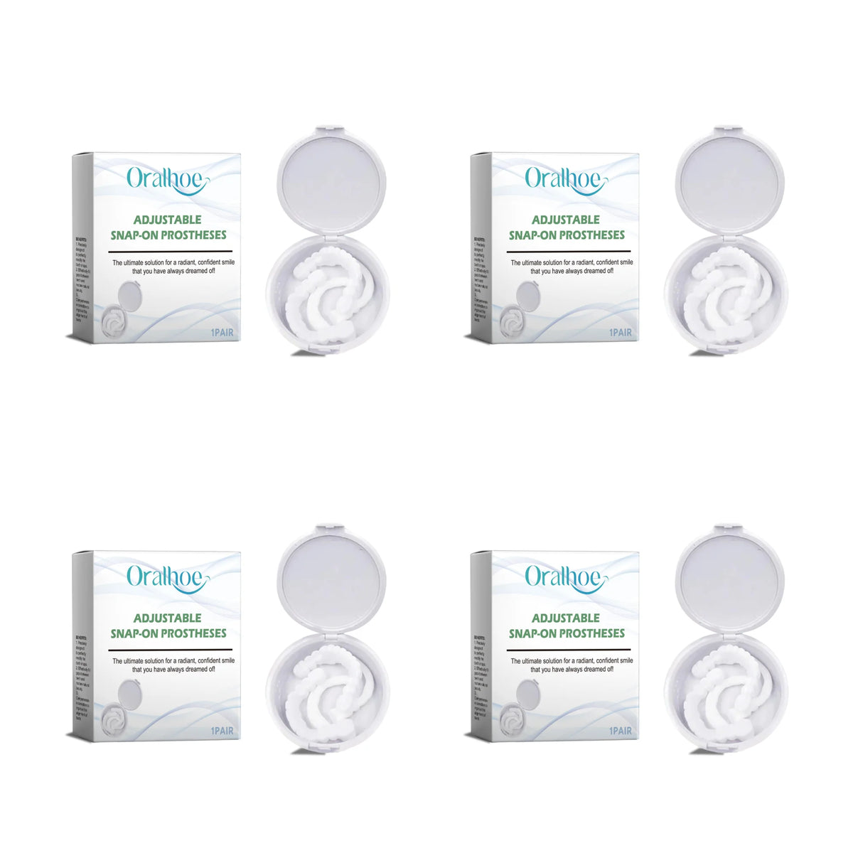 Smile Makeover Snap On Dentures for Gaps And Stains