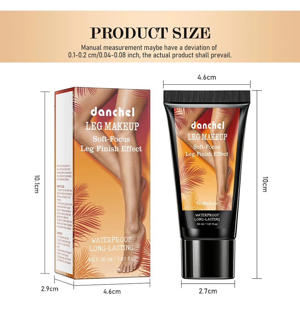 Body Care Leg Makeup Foundation Long Lasting Waterproof Coverage - 16