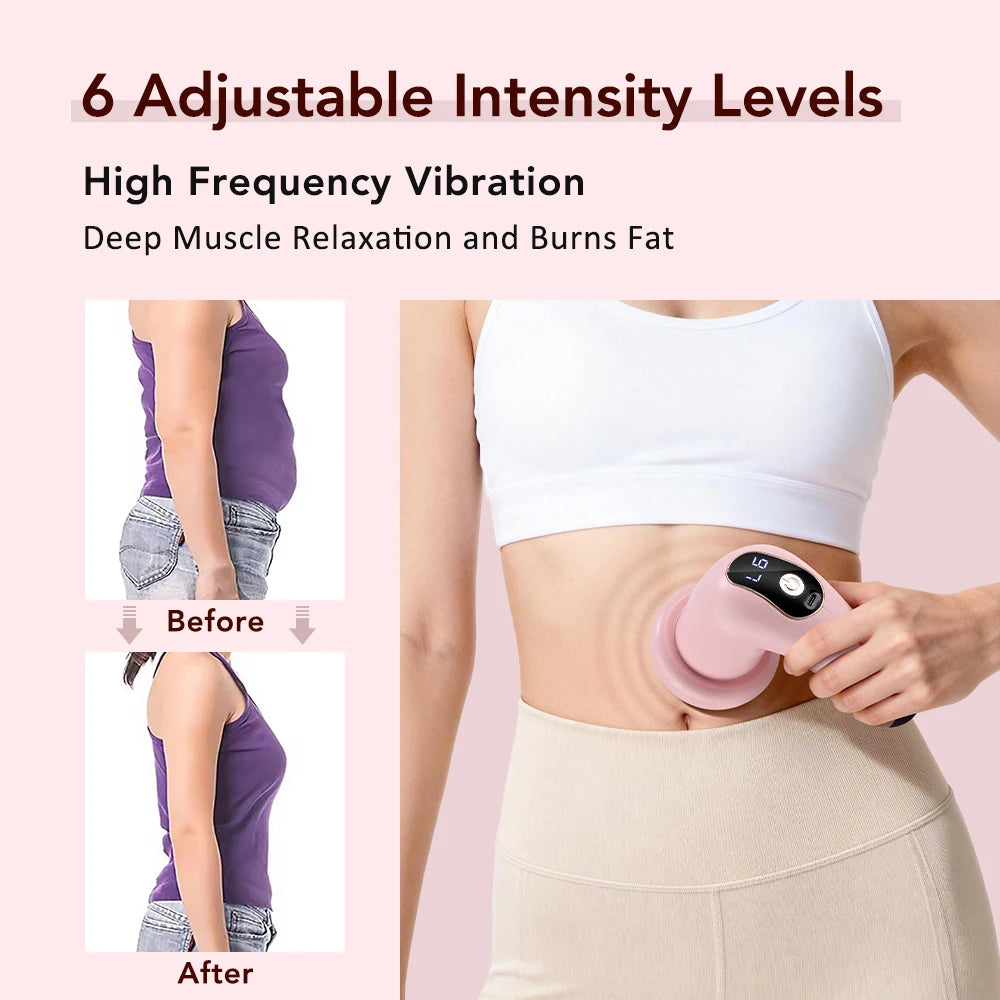 Home Relaxation Body Massager Stick with Versatile Interchangeable Heads