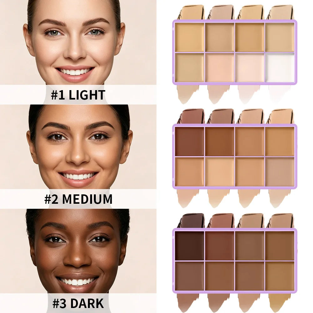 Daily Makeup Cream Concealer Palette Long Wear Natural Flawless Soft Matte - 5