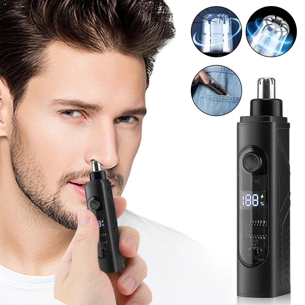 Daily Grooming Electric Nose Hair Trimmer for Painless Shaving