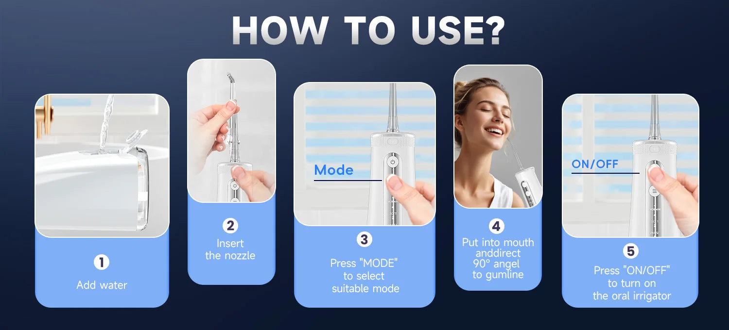 Home and Travel Water and Nasal Irrigator Combo with Head Massager - 13