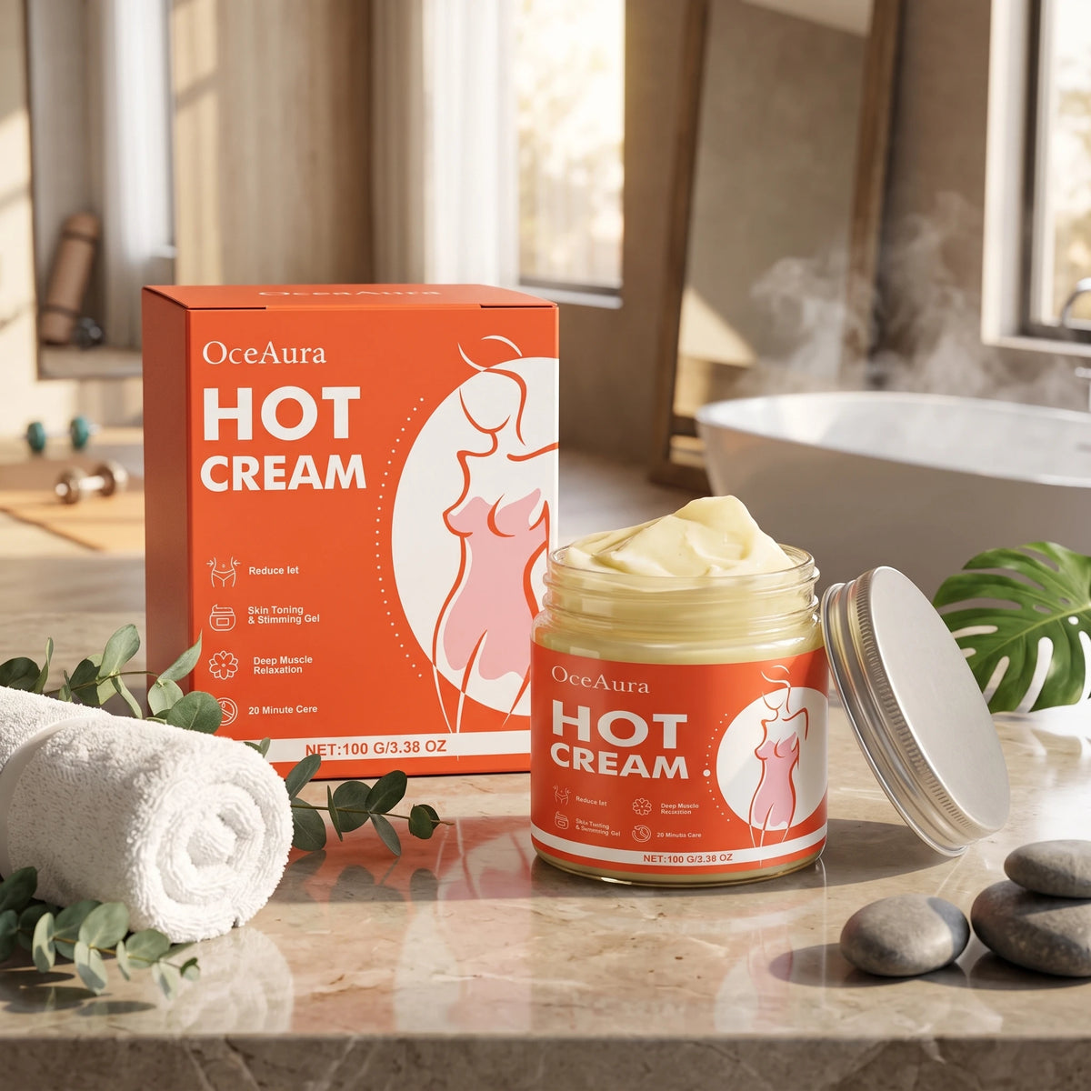 Body Shaping Hot Cream Anti Cellulite Massage Gel for Tightening Skin