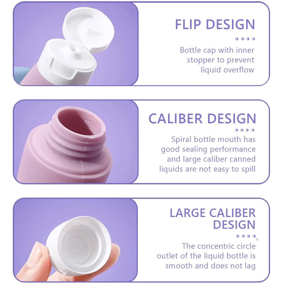 Business Trip Travel Split Bottle Portable Refillable Container - 4