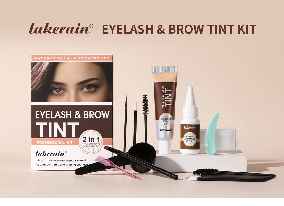 Daily Makeup Eyelash And Brow Tint Kit For Natural Bushy Look