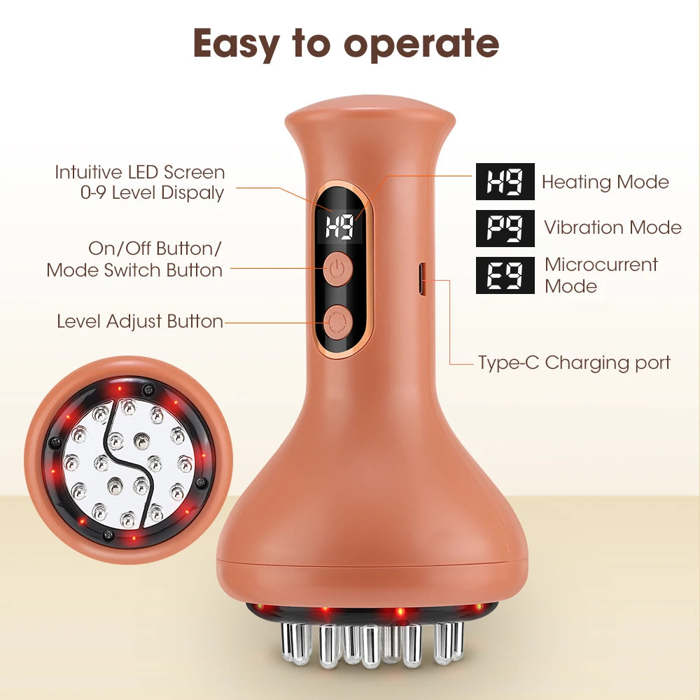 Abdominal massage electric massager for heat compress and muscle relaxation - 24