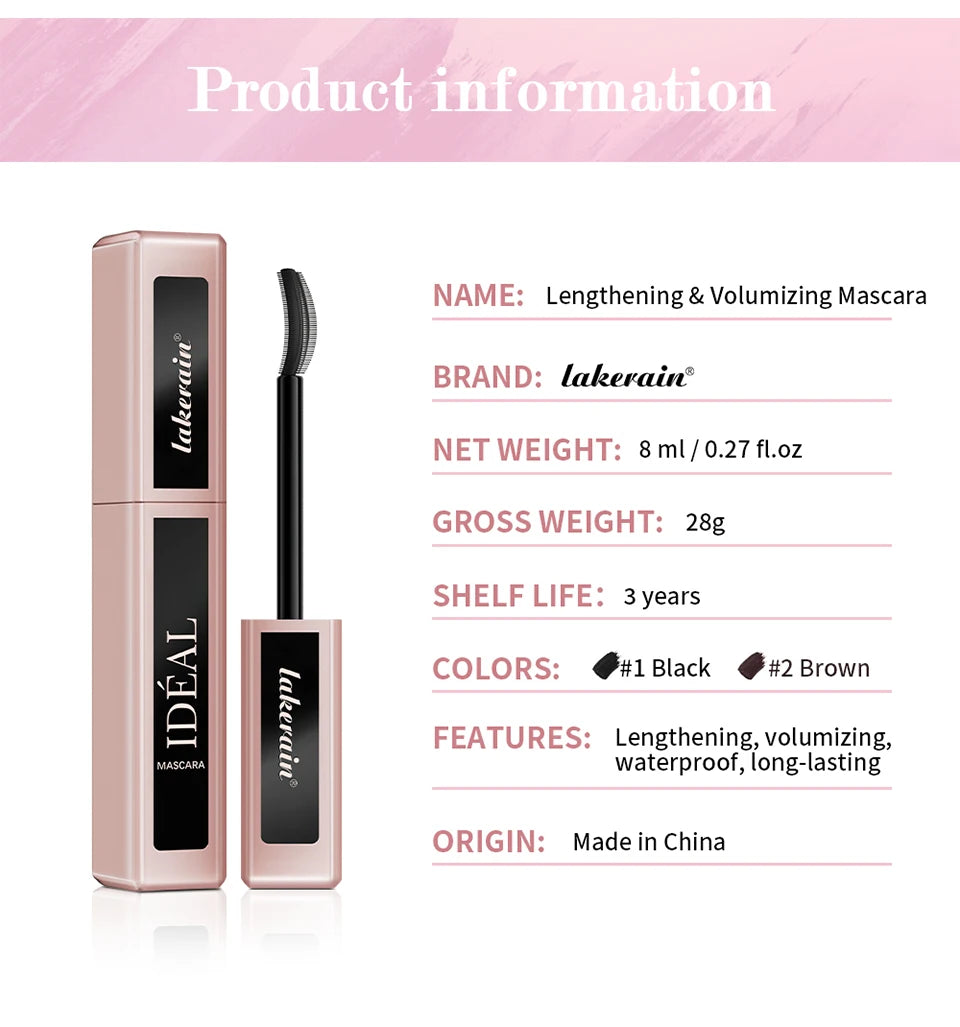 Daily Makeup Waterproof Lengthening Mascara For Long-Wearing Eye Lashes - 18