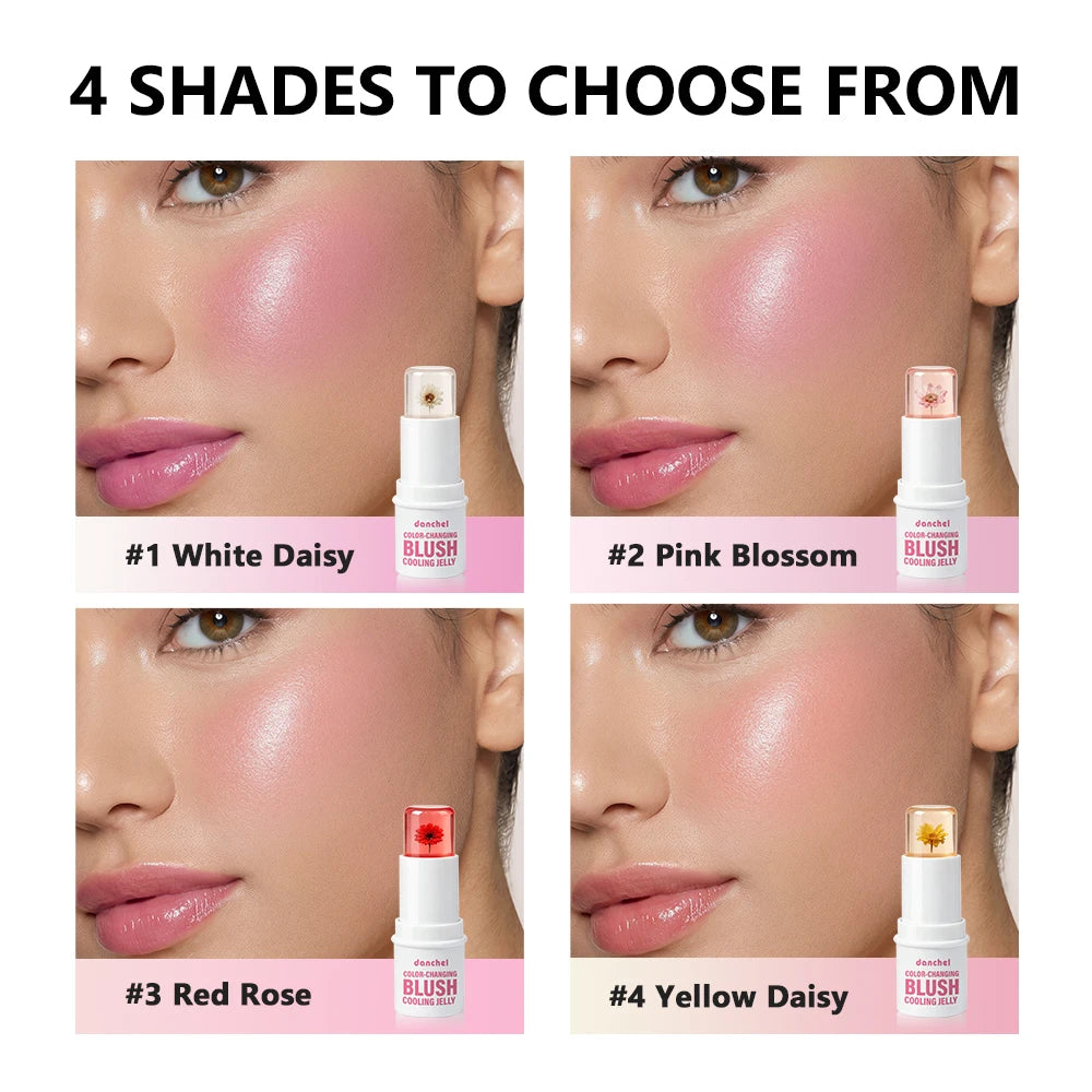 Daily Makeup Color Changing Jelly Blush Stick with Deep Hydration