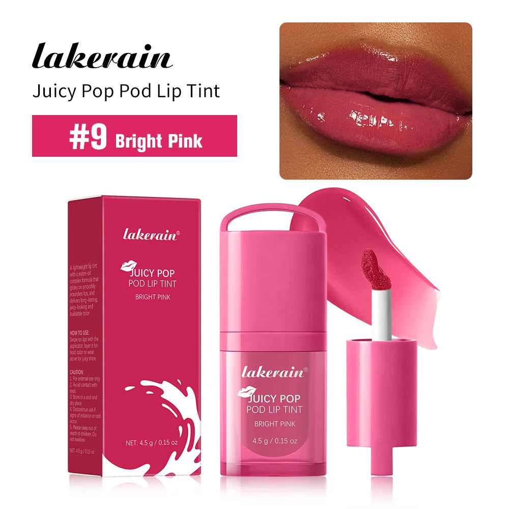 Daily Makeup Juicy Pop Pod Lip Tint Gloss with High Shine Finish